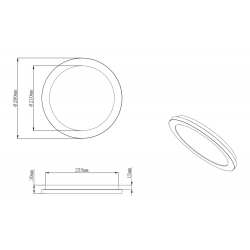 CAMILLUS PLAFON 15W LED R62921501   RL